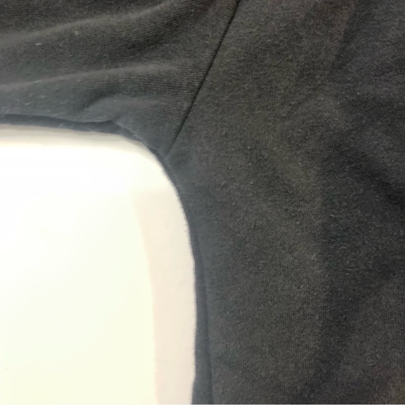 Woman’s black pull over hoodie with white laced front - Picture 13 of 13